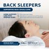 sleepwithme. Beauty - Firm Pro Anti-Aging Pillow with Cooling Memory Foam Pillow for Back, Side, Stomach Sleepers - Medium-High Loft - Size 18" x 13 view 4