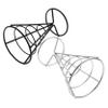 AUTSUPPL 2pcs Fries Holder Cone Basket for Snacks Appetizer Display Stand for Fried Food Creative Food Basket for Restaurant Home Parties Black Silver Design view 1