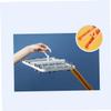 ANDRESLAD 1pc Foldable Laundry Rack Windproof Plastic Clothes Hanger for Socks and Towels Multi-Function Design Space-Saving Drying Pale Grey view 4