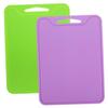BRIGHTFUFU 2pcs Multi-function Silicone Cutting Board Chopping Board for Kitchen Easy-clean Hanging Design Kitchen view 1