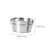 CIYODO Stainless Steel Snack Storage Bucket Creative Food Container for Chicken Fries Snacks Stylish and Tableware for Restaurants and Home Use view 2