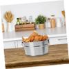 CIYODO Stainless Steel Snack Storage Bucket Creative Food Container for Chicken Fries Snacks Stylish and Tableware for Restaurants and Home Use view 4