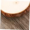COHEALI 5pcs Natural Wood Log Slices Craft Discs for Wedding Centerpieces Table Numbers Rustic Decor Fine Polished Bark Edges view 2