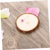 COHEALI 5pcs Natural Wood Log Slices Craft Discs for Wedding Centerpieces Table Numbers Rustic Decor Fine Polished Bark Edges view 3