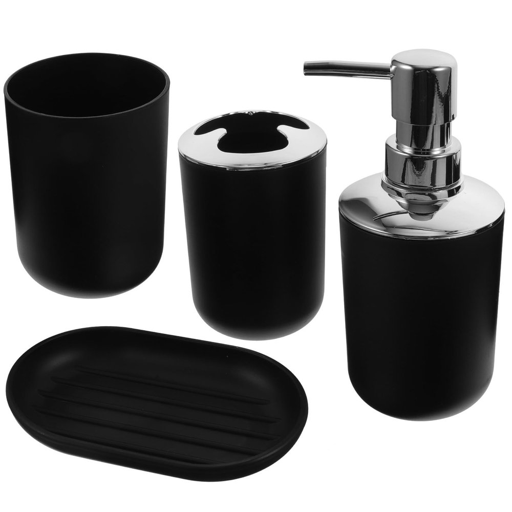 Plastic Bathroom Accessory Set for Home Hotel Small Spaces