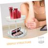 CIYODO 2pcs Rotating Makeup Organizer Round Storage Tray for Cosmetics Seasonings Multi-Functional Turntable Spice Holder for Kitchen and Vanity view 4