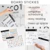 Personalized Clear Acrylic Calendar for Wall, Calendar Whiteboard for Wall, Dry Erase Wall Calendar, Wall Calendar Organizer System for Home (Cursive, White, 14"W x 11"H) view 4