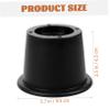 4pcs Silicone Chair Leg Caps for Table Feet, Black Protectors view 2