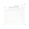 Personalized Clear Acrylic Calendar for Wall, Calendar Whiteboard for Wall, Dry Erase Wall Calendar, Wall Calendar Organizer System for Home (Cursive, Jade, 38"W x 26"H) view 1