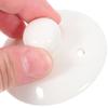 2 Piece White Ceramic Tea Cup Lid for Teapot Replacement view 3