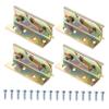 BELLIFFY 4pcs Heavy Duty Bed Frame Hardware Bed Rail Brackets for Adults Easy Assembly Random Color view 1