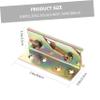 BELLIFFY 4pcs Heavy Duty Bed Frame Hardware Bed Rail Brackets for Adults Easy Assembly Random Color view 2