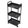 CAXUSD Rolling Storage Cart Trolley Organizer for Kitchen Bathroom and Office Use Multi-Purpose Rolling Shelves Strong Bearing Capacity Modern Design for Easy Organization view 1