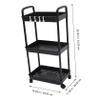 CAXUSD Rolling Storage Cart Trolley Organizer for Kitchen Bathroom and Office Use Multi-Purpose Rolling Shelves Strong Bearing Capacity Modern Design for Easy Organization view 4