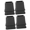 Cabilock 8pcs Plastic Sofa Foot Pads, Square 3 Inch Furniture Risers view 1