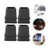 Cabilock 8pcs Plastic Sofa Foot Pads, Square 3 Inch Furniture Risers view 2