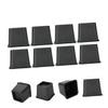 Cabilock 8pcs Plastic Sofa Foot Pads, Square 3 Inch Furniture Risers view 3