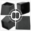 Cabilock 8pcs Plastic Sofa Foot Pads, Square 3 Inch Furniture Risers view 4