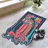 Rugendary Melting Rug 5x7.5 Oriental Design Melting Area Rug Machine Washable Traditional Carpet Nonslip Mat Scandinavian Melting Rug for Living Room Bedroom Kitchen Abstract Rug Fabric Surface view 1