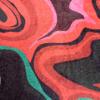 Rugendary Melting Rug 5x7.5 Oriental Design Melting Area Rug Machine Washable Traditional Carpet Nonslip Mat Scandinavian Melting Rug for Living Room Bedroom Kitchen Abstract Rug Fabric Surface view 4