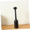 Unomor Sturdy Wooden Candleholder Artistic Decoration for Home Black 28cm Tall for Wedding Event view 2