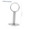 Stainless Steel Closet Rod Holder Brackets 2pcs Round Flange view 2