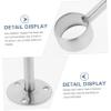 Stainless Steel Closet Rod Holder Brackets 2pcs Round Flange view 4