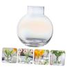 Unomor Decorative Glass Flower Vase for Hydroponic Arrangements Stylish Desktop Centerpiece for Home and Office Premium Transparent Design for Floral Displays view 2