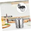 OSOLADY Stainless Steel Sealed Bucket Portable Container for Oil Food and Liquid Transport with Buckle Handle Construction for Kitchen Use view 4