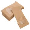 Anneome 100pcs Snack Bag Kraft Paper Cookie Candy Packaging Bags Greaseproof Window for Party Treats view 1