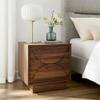Modway Bulwark Modern Brutalist 2 Drawer Nightstand in Walnut view 2