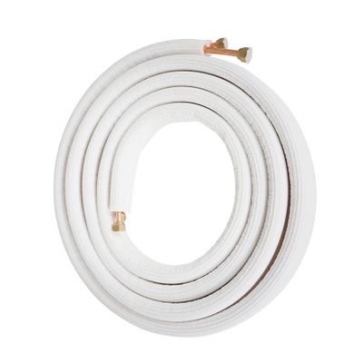 WFLNHB 1/4 and 3/8 Inch 16FT Air Conditioning Connection Tube Made of Heat Preservation Cotton and Brass