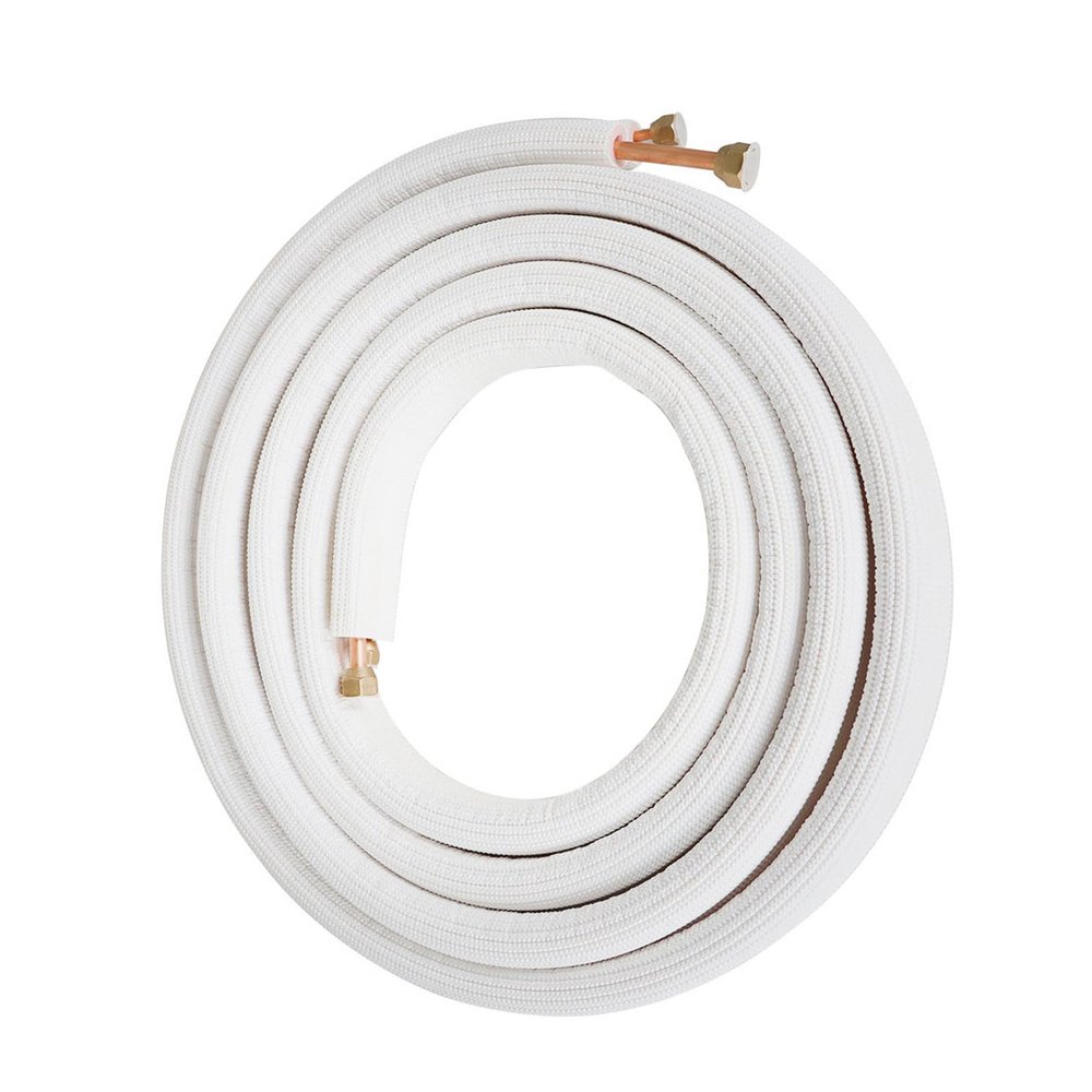WFLNHB 1/4 and 3/8 Inch 16FT Air Conditioning Connection Tube Made of Heat Preservation Cotton and Brass