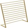 LGEOELIAS 10 Tier Freestanding Metal Scarf Display Rack for Clothing Boutique Retail Store Commercial Organizer for Shawls Hijabs Silk Pants Garment Rack Hanger Stand with Sturdy Design view 2