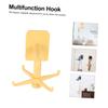 SHOWERORO 2pcs Rotatable Multifunction Hook Hangers Nail Wall-Mounted Storage Rack for Kitchen and Bathroom Easy Install Suitable for Smooth view 2