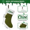 Personalized Christmas Stocking Gift Bag with Name Embroidery, Custom Family Christmas Stockings, Knitted Xmas Stockings for Children, Christmas Holiday Party Stocking, Decoration for Xmas Tree view 3