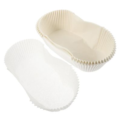 BRIGHTFUFU 40pcs Boat Shape Cake Paper Cup Baking Paper Tray Nautical Cupcake Liner Decorative Cupcake Wrapping Liners