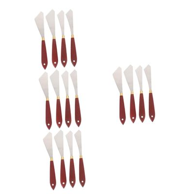 TEHAUX 16pcs Acrylic Painting Cutters Oil Paint Spatulas Painting Supplies Tools Palette Supply