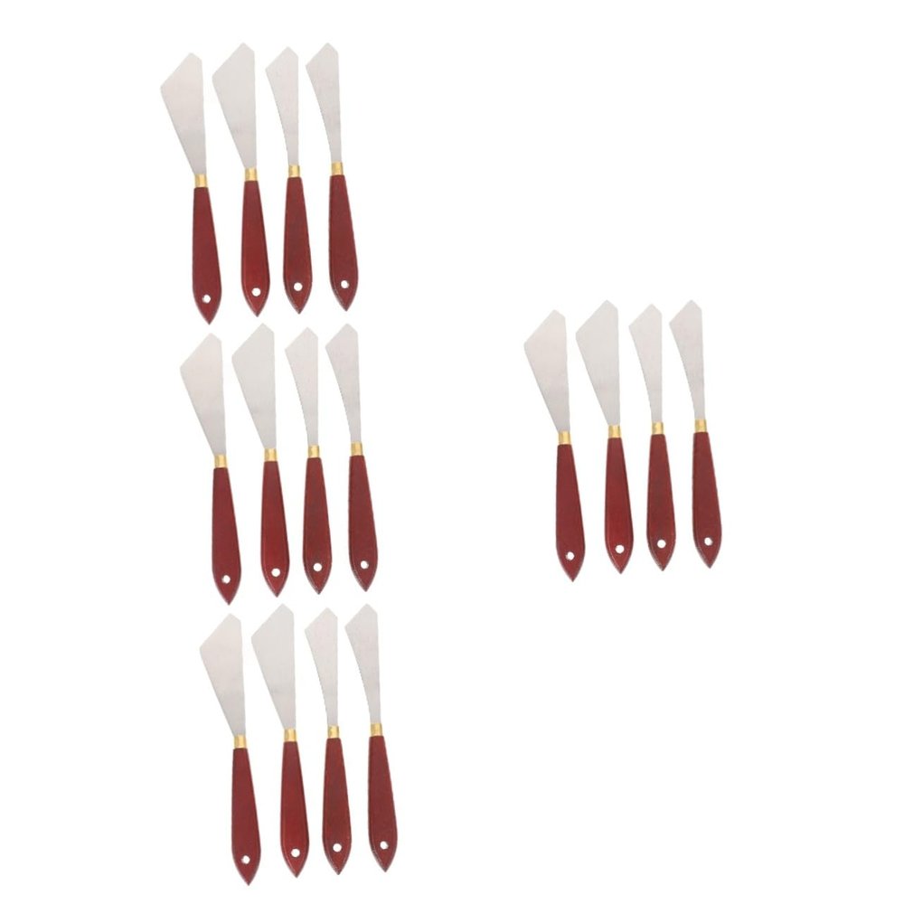 TEHAUX 16pcs Acrylic Painting Cutters Oil Paint Spatulas Painting Supplies Tools Palette Supply