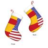 YYHWHJDE American Spain Flag Printing Christmas Decorative Stockings - Flannel Material, Soft, Light and Good to The Touch view 2