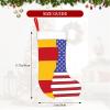 YYHWHJDE American Spain Flag Printing Christmas Decorative Stockings - Flannel Material, Soft, Light and Good to The Touch view 3