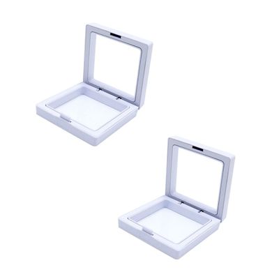 Cabilock 2pcs Portable Nail Organizer Storage Box for Guzheng Picks Transparent Multi-purpose Holder for Manicure Pipa and Guitar Accessories Small with Capacity