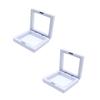 Cabilock 2pcs Portable Nail Organizer Storage Box for Guzheng Picks Transparent Multi-purpose Holder for Manicure Pipa and Guitar Accessories Small with Capacity view 1