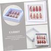 Cabilock 2pcs Portable Nail Organizer Storage Box for Guzheng Picks Transparent Multi-purpose Holder for Manicure Pipa and Guitar Accessories Small with Capacity view 4