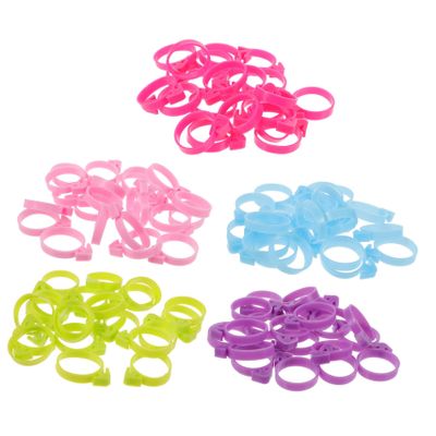 LABRIMP 100pcs Decorating Bag Retaining Ring for Jumbo Piping Bags Cookie Seal
