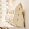 YUURO Headboard Wedge Pillow for Single/Twin/Queen/King Bed,Reading Pillow Large Bedside Backrest Back Support Cushion for Sitting in Bed Lumbar Support Bolster (Light Grey,71x17x6 inches) view 3