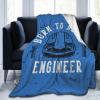 Born to Be an Engineer Throw Blanket 50"x40" Soft Cozy Blanket for Bed Sofa Couch Camping and Travel view 1