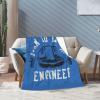 Born to Be an Engineer Throw Blanket 50"x40" Soft Cozy Blanket for Bed Sofa Couch Camping and Travel view 3