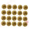GOOHOCHY 20pcs Gold Tissue Paper Flower for Party Decoration Hanging Pom Poms for Birthday Wedding Shower and Home Decor Paper Flower view 1