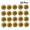 GOOHOCHY 20pcs Gold Tissue Paper Flower for Party Decoration Hanging Pom Poms for Birthday Wedding Shower and Home Decor Paper Flower view 4